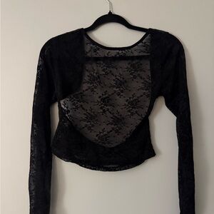 Black lace top